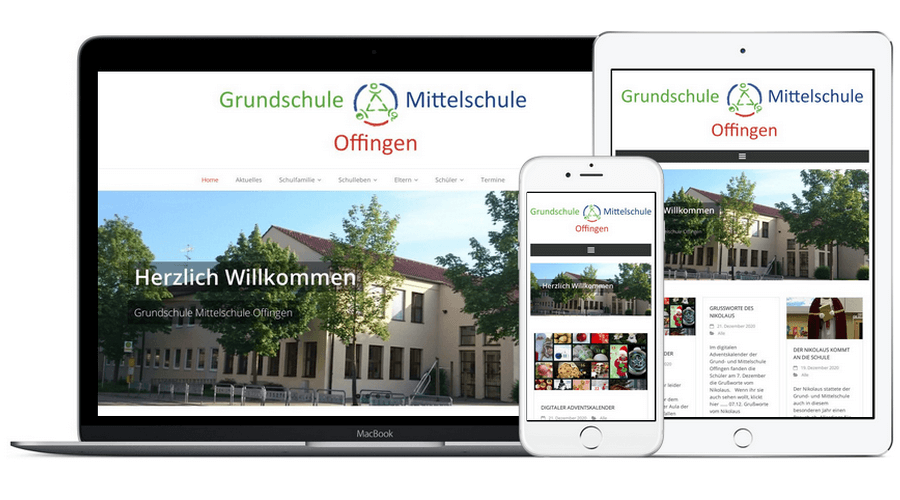 Webseite für die Grund- und Mittelschule Offingen, GSMS Offingen